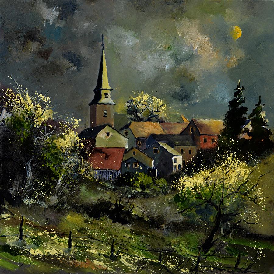 Village Ardenne 7751 Painting by Pol Ledent