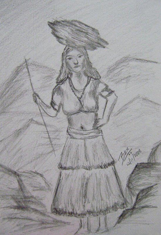 The Soul Of Pencil  Pencil Drawing Nepali village girl  Facebook