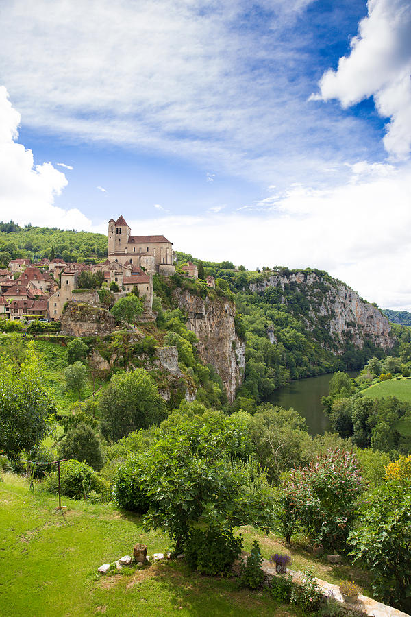 Village of Saint Circ Lapopie in France on a summers day Photograph by Semmick Photo