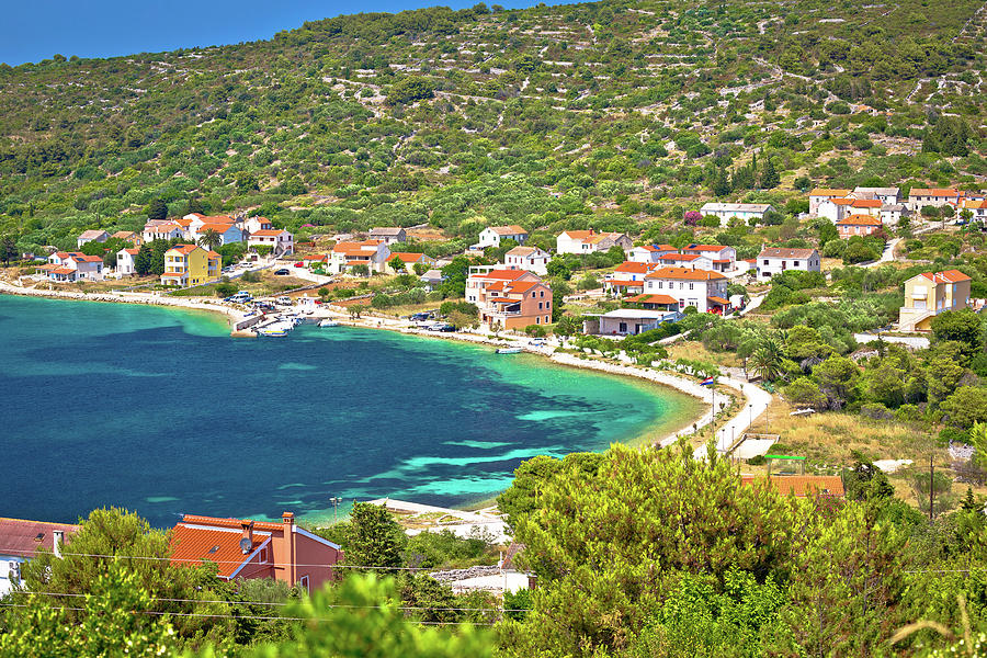 Summer Photograph - Village of Soline bay on Dugi Otok island by Brch Photography