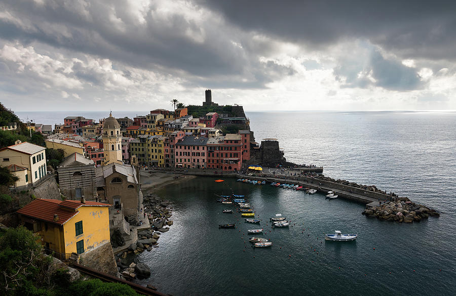 Vernazza Village, Italy  Photograph by Michalakis Ppalis