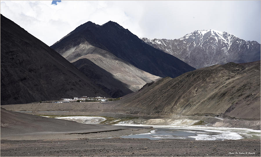 Landscape Photograph - Village on the Indus in Ladakh by Kedar Munshi