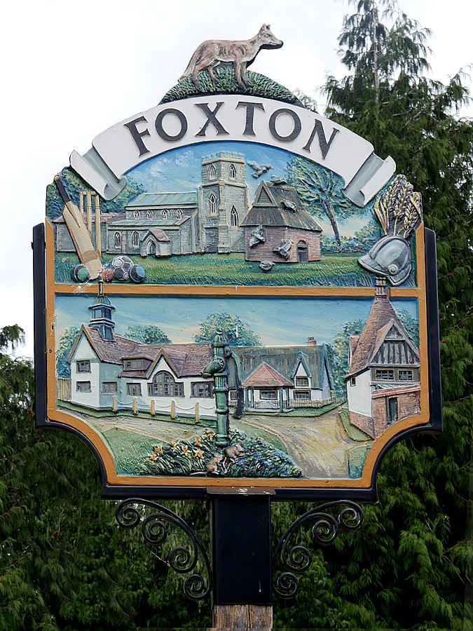 Village Sign - Foxton Photograph by Richard Reeve