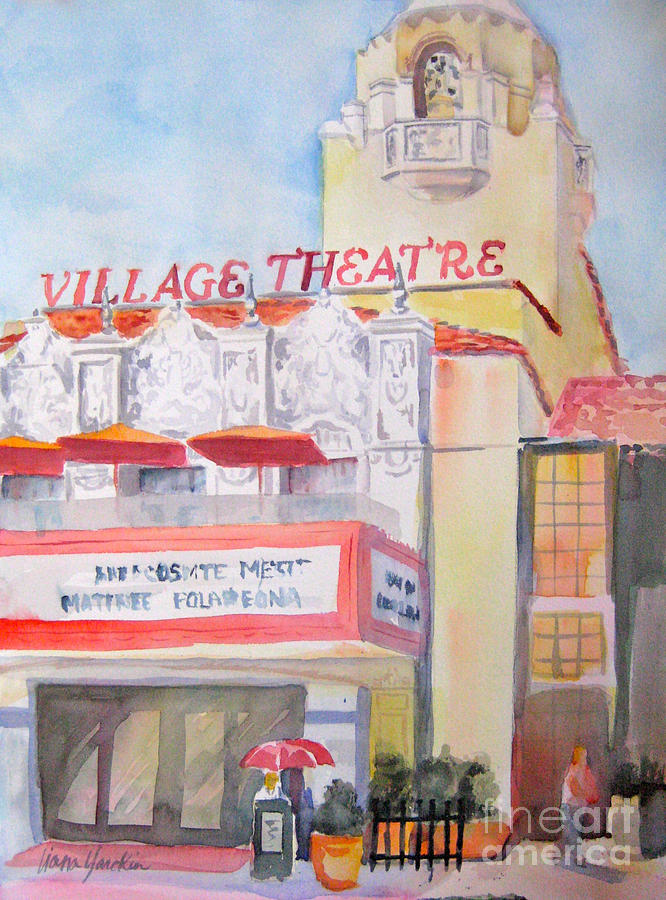 Village Theatre Painting by Liana Yarckin