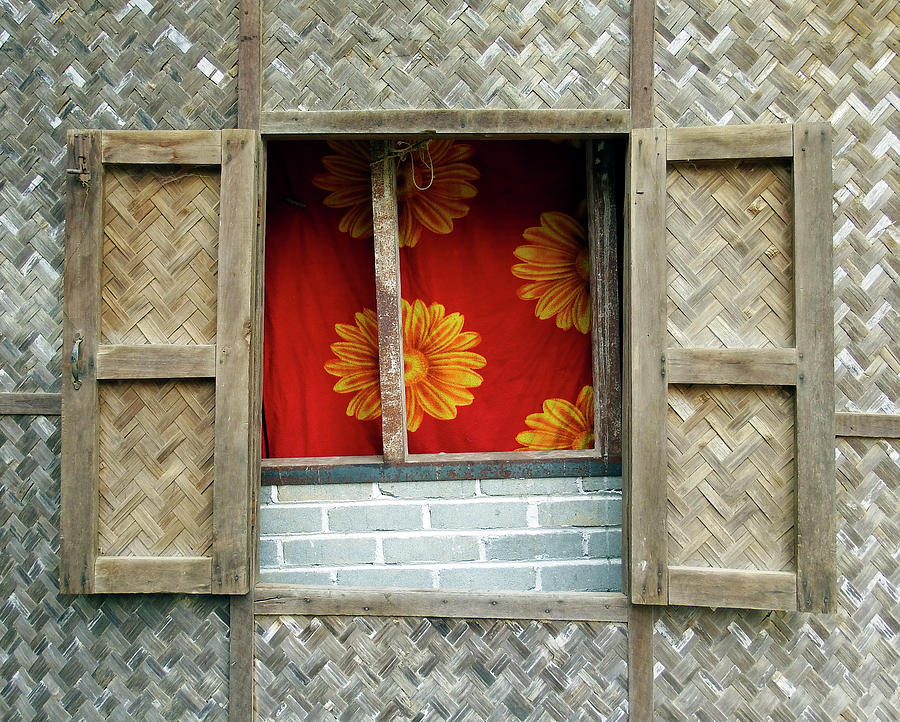 Village window 2, Myanmar Photograph by Kurt Van Wagner