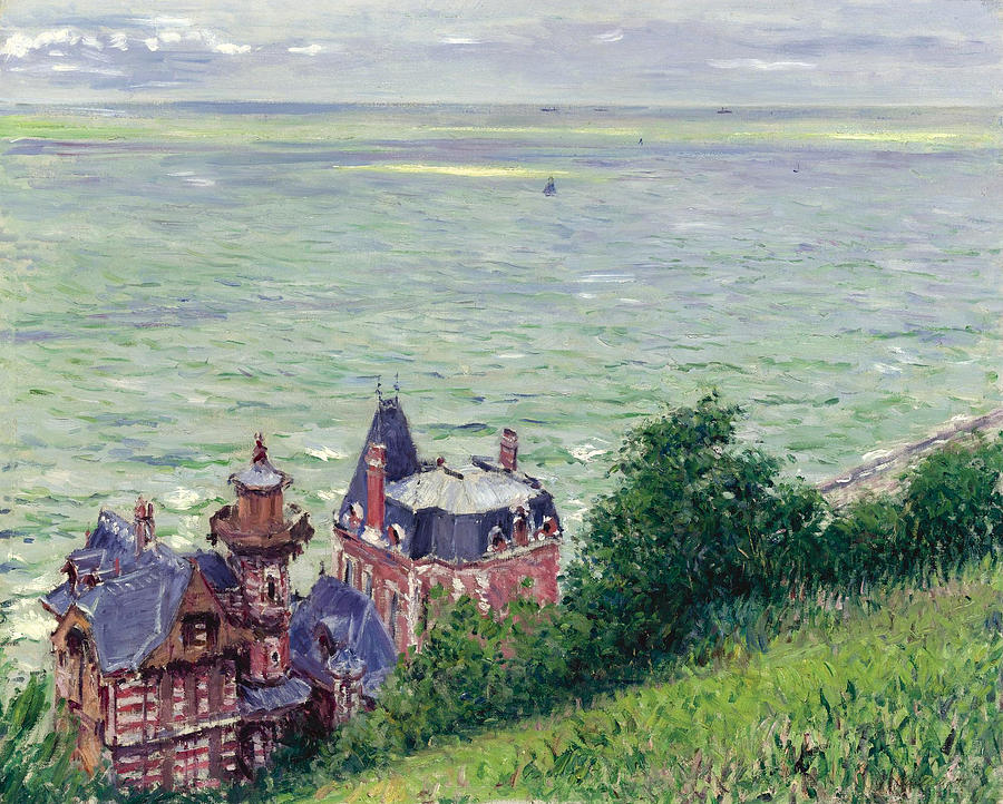 Villas in Trouville Painting by Gustave Caillebotte
