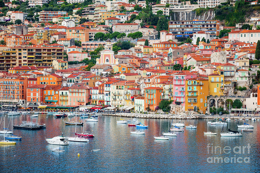 Villefranche-sur-Mer on French Riviera Photograph by Elena Elisseeva