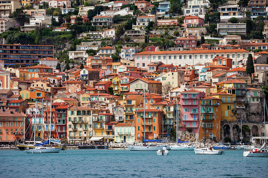Villefranche Sur Mer Seaside Town On French Riviera Photograph by Artur Bogacki