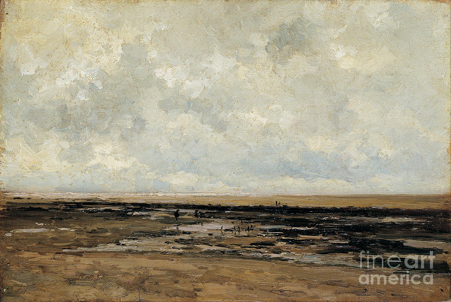 Villerville Beach In Normandy Painting