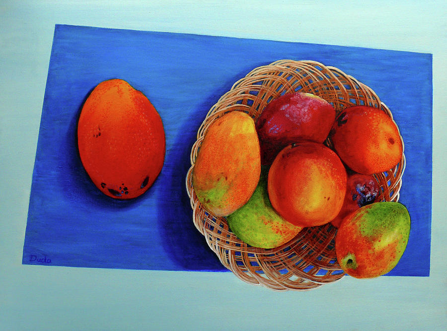 Vilmas Magical Mangos Painting by Susan Duda