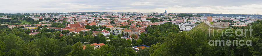Vilnius Panorama from the Hill of Three Crosses Photograph by RicardMN Photography