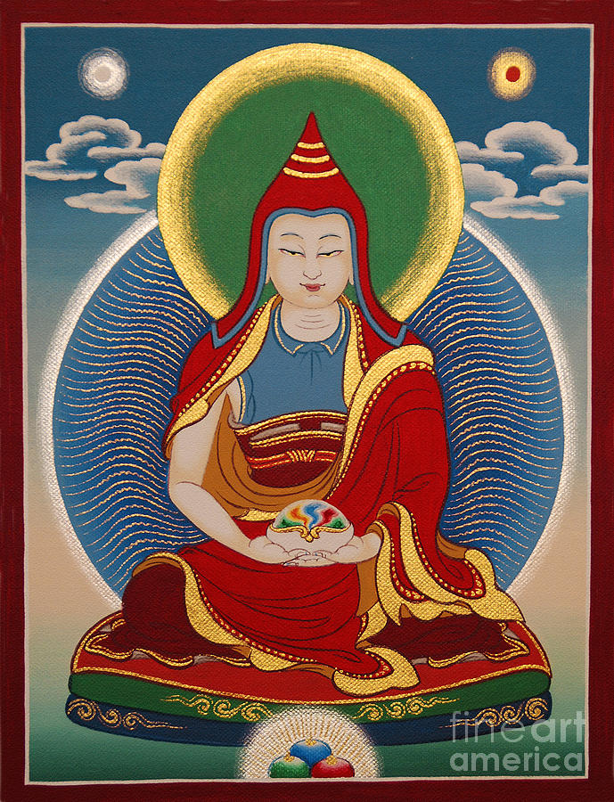 Buddha Painting - Vimalamitra Vidyadhara by Sergey Noskov