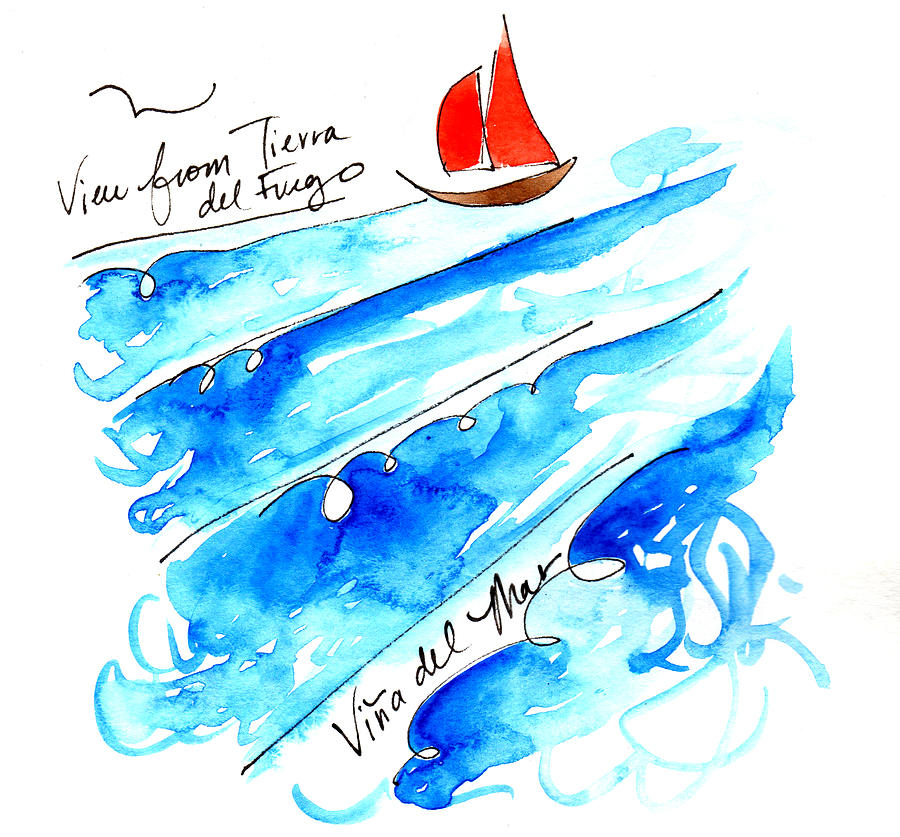 Vina del Mar Painting by Anna Elkins