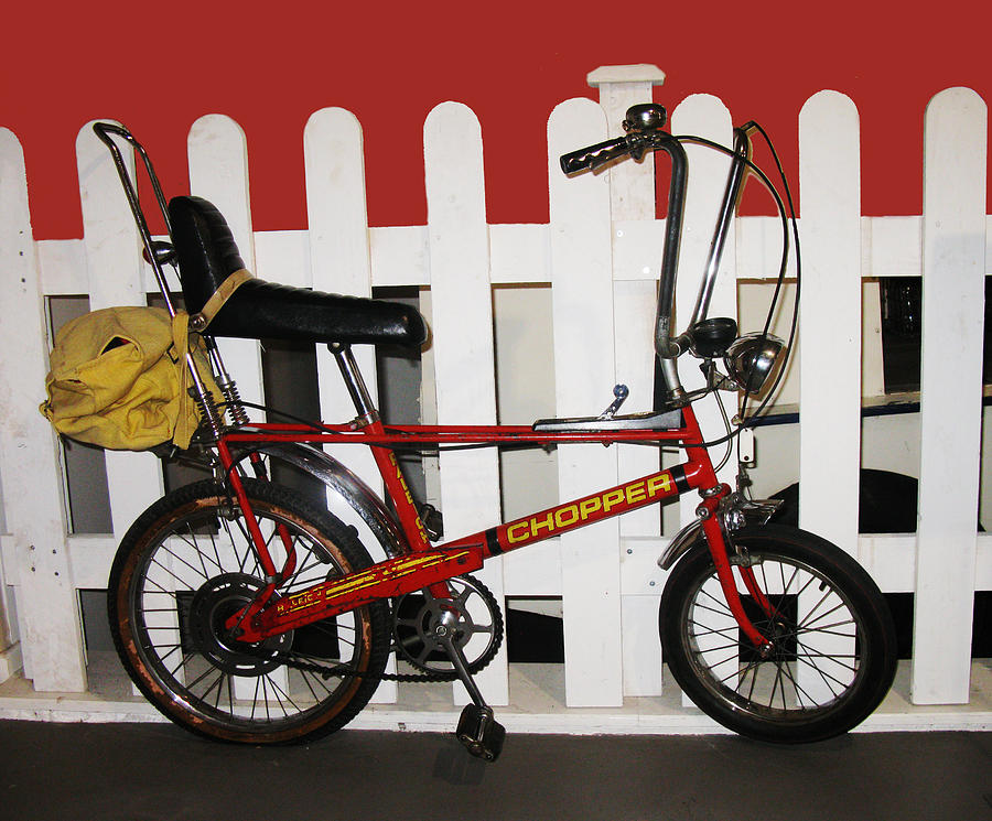 Vintage 1970s Bike With Rucksack  Photograph by Tom Conway