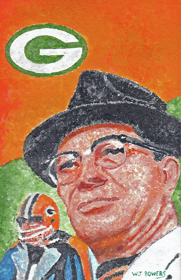 Vince Lombardi Painting by William Bowers