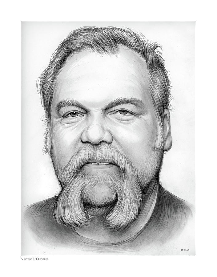 Hollywood Drawing - Vincent D by Greg Joens