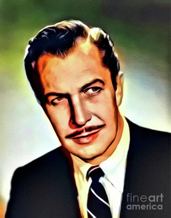 Vincent Price, Vintage Actor. Digital Art by MB Digital Art by ...