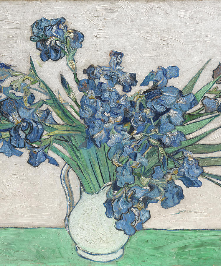 Vincent van Gogh Irises Floral Purple Painting by Tony Rubino