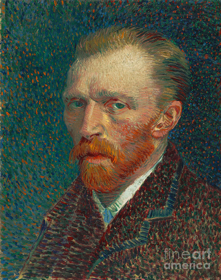 Vincent van Gogh Self Portrait Spring 1887 Oil on pasteboard Painting by Vintage Collectables