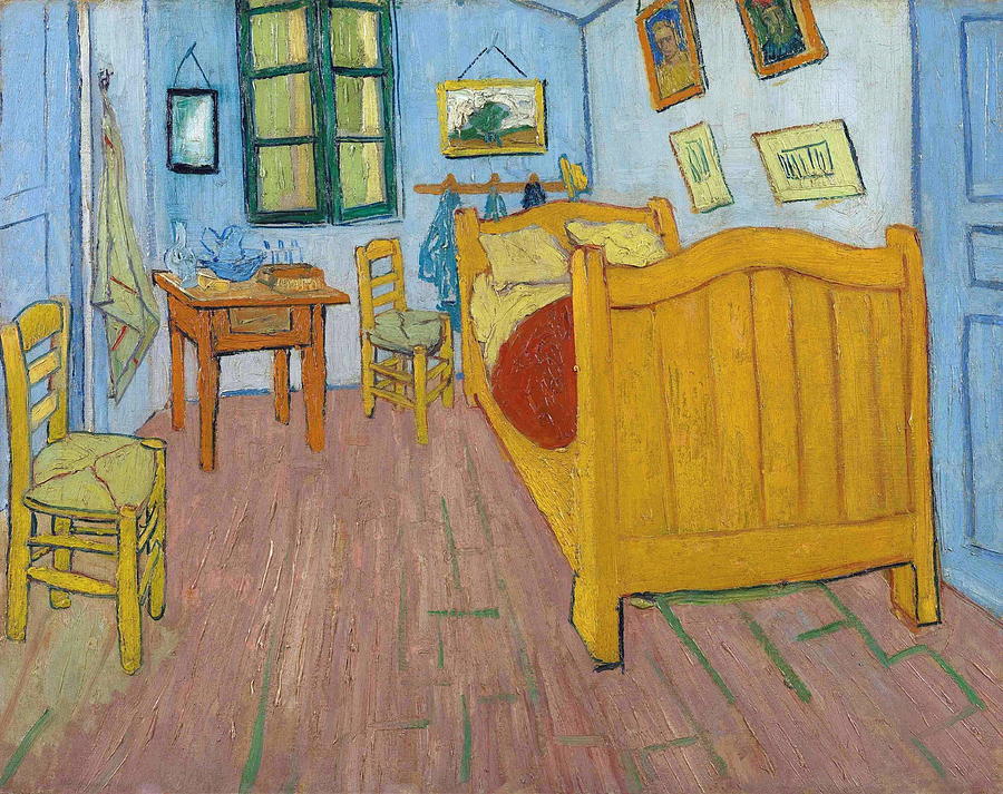Vincent Van Gogh Painting - Vincents Bedroom in Arles   by Vincent Van Gogh