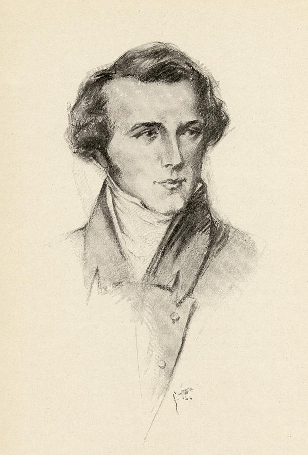 Vincenzo Bellini, 1801-1835. Italian Drawing by Vintage Design Pics