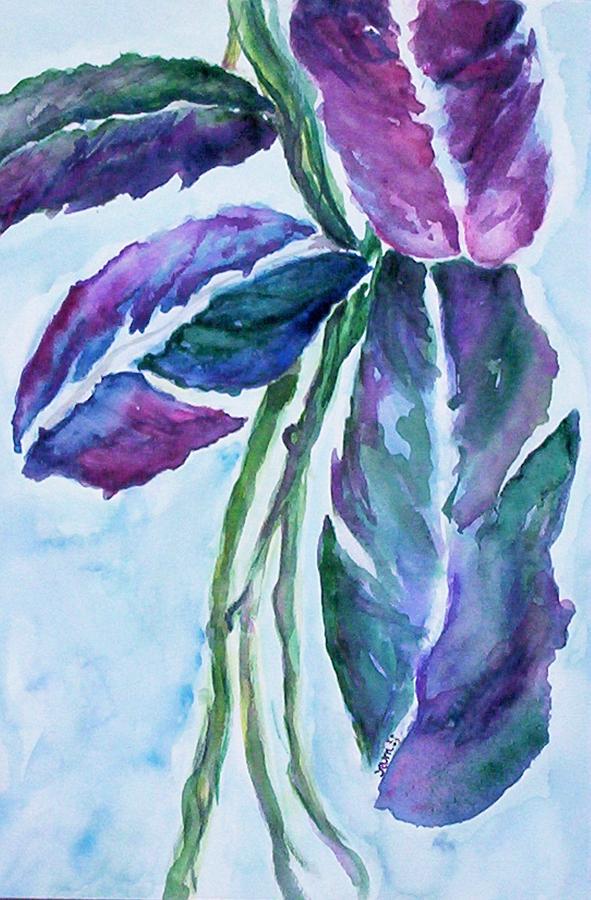 Vine Painting by Suzanne Udell Levinger