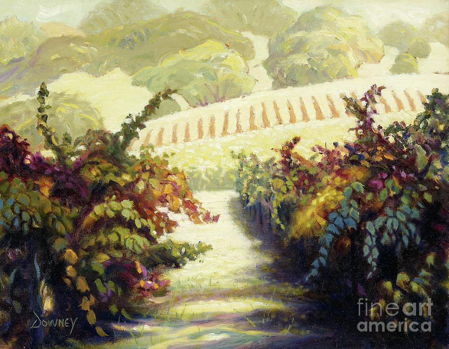 Vineyard in Alexander Valley Painting by Carl Downey