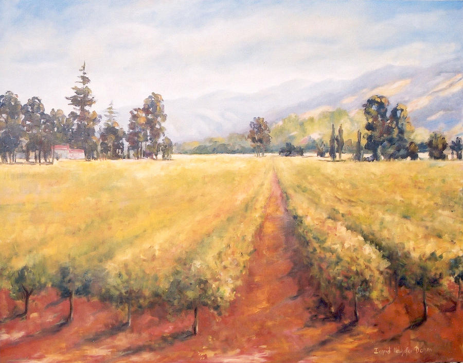 Vineyard Painting by Ingrid Dohm