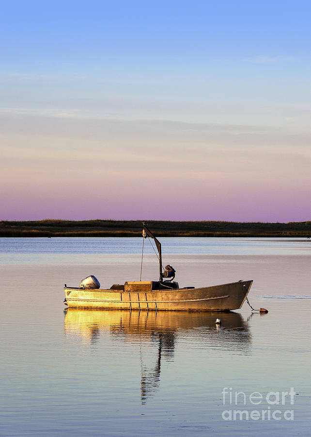 Boat Photograph - Vineyard Sunrise by John Greim