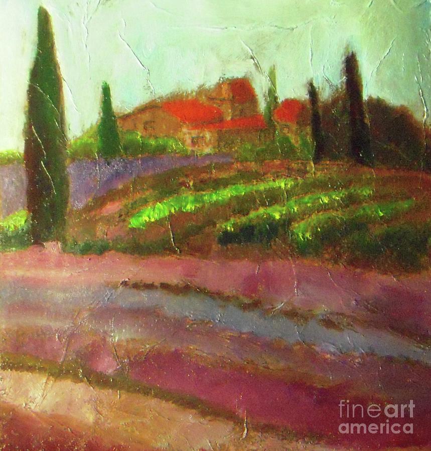Tuscany Vineyard Painting by Vesna Antic