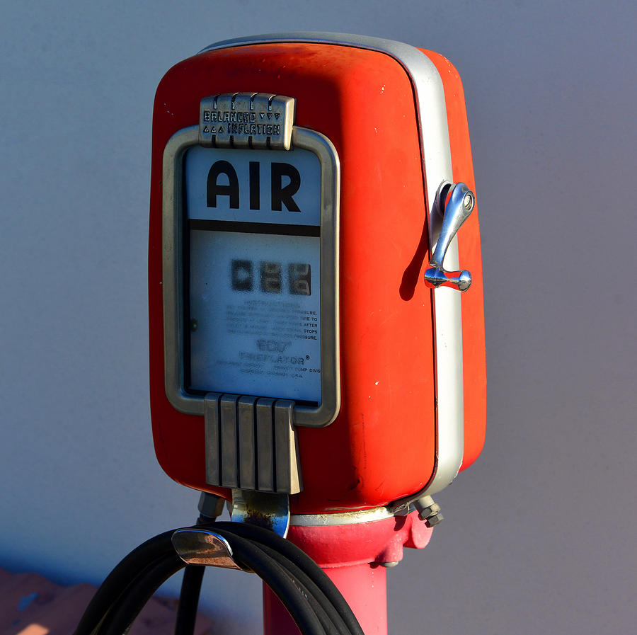 Vintage air pump Photograph by David Lee Thompson - Fine Art America