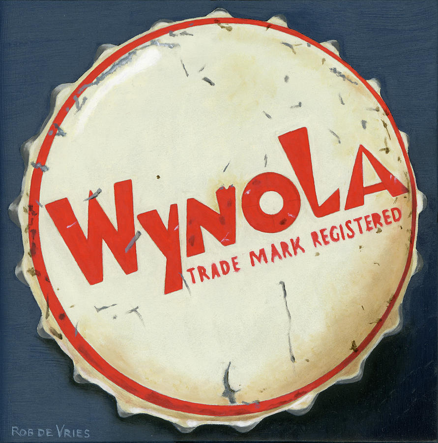 Vintag Bottle Cap, Wynola Painting by Rob De Vries
