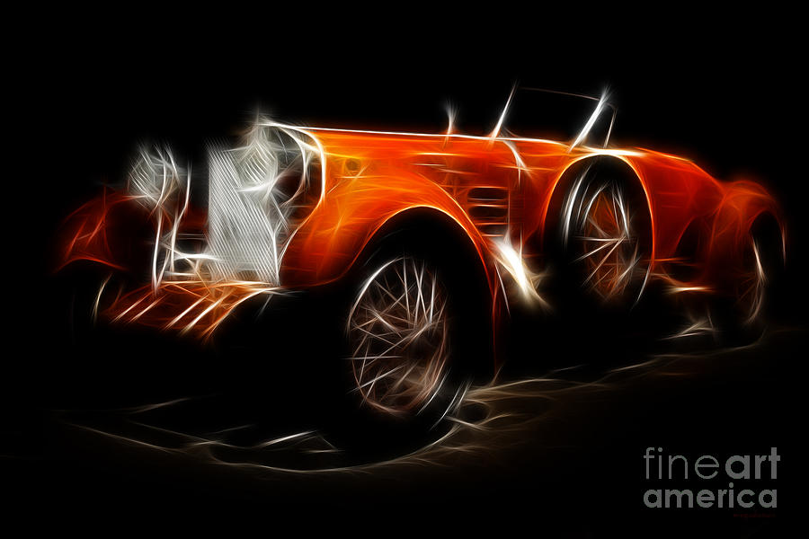 Car Photograph - Vintage 1924 Hispano Suiza by Wingsdomain Art and Photography