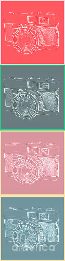 Vintage 35mm Film Camera Pop Art Totem Photograph