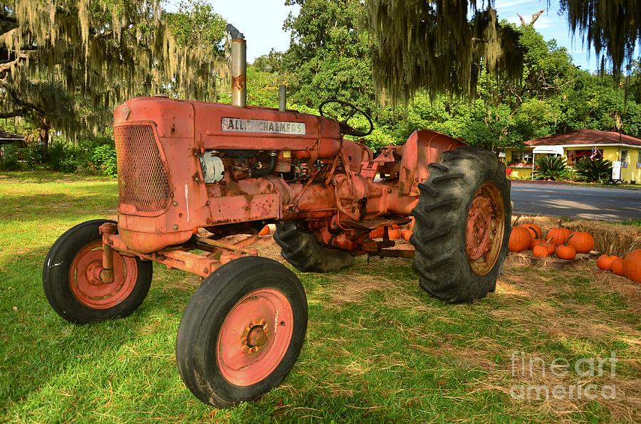 Vintage Allis Chalmers Tractor Photograph