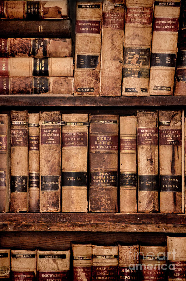 Vintage American Law Books Photograph by Jill Battaglia