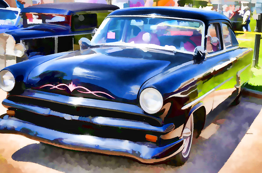 Vintage And Classic Car 50 Painting by Jeelan Clark