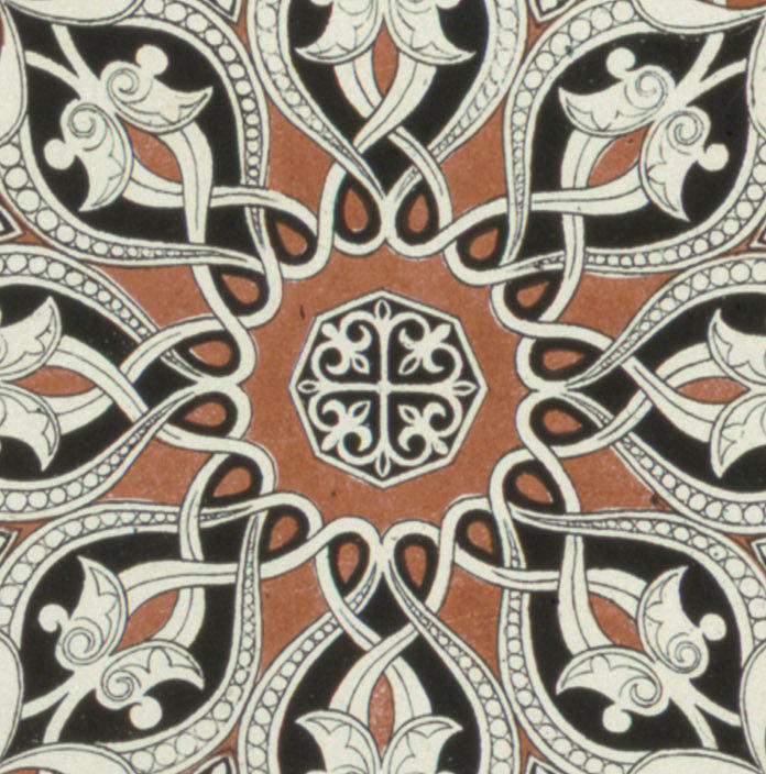 Vintage Arabian Textile Pattern Design Drawing by Owen Jones