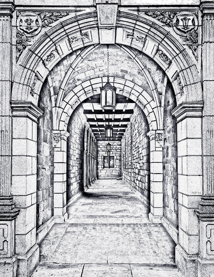 Architecture Photograph - Vintage Archway Passage by Phil Perkins