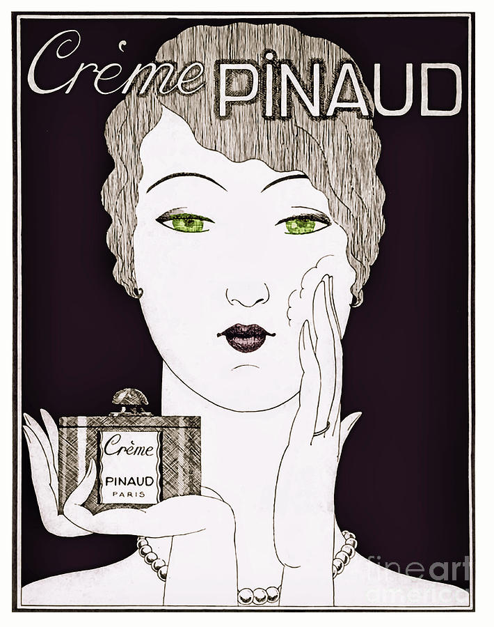 Vintage Art Deco Perfume Glamour Painting