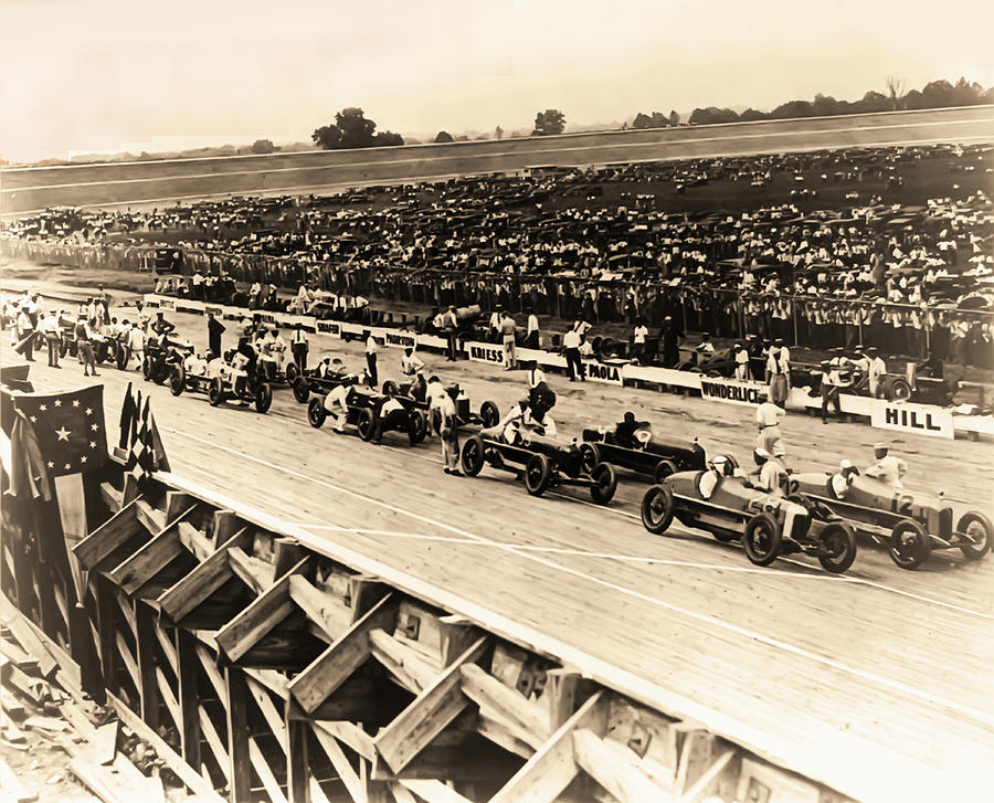 Vintage Auto Race 1922 - Washington DC Photograph by Bill Cannon
