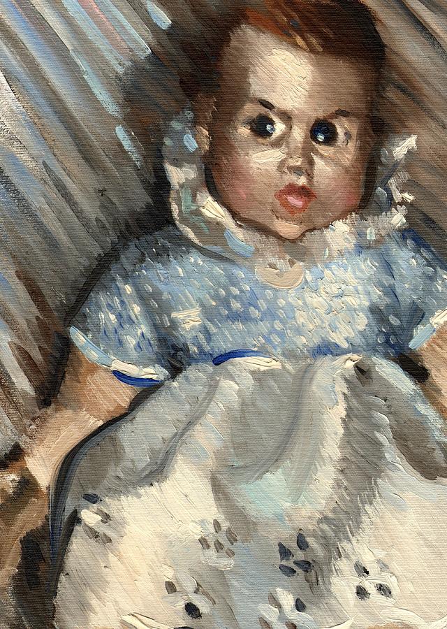 Impressionism Painting - Vintage Baby art print by Tommervik
