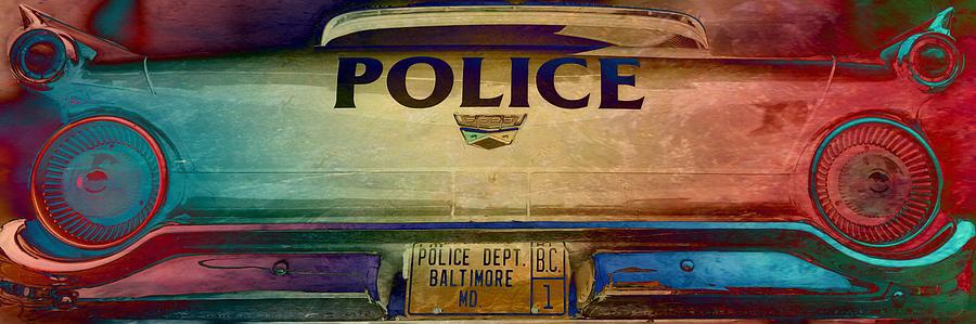 Vintage Baltimore Police Department Car Photograph by Marianna Mills