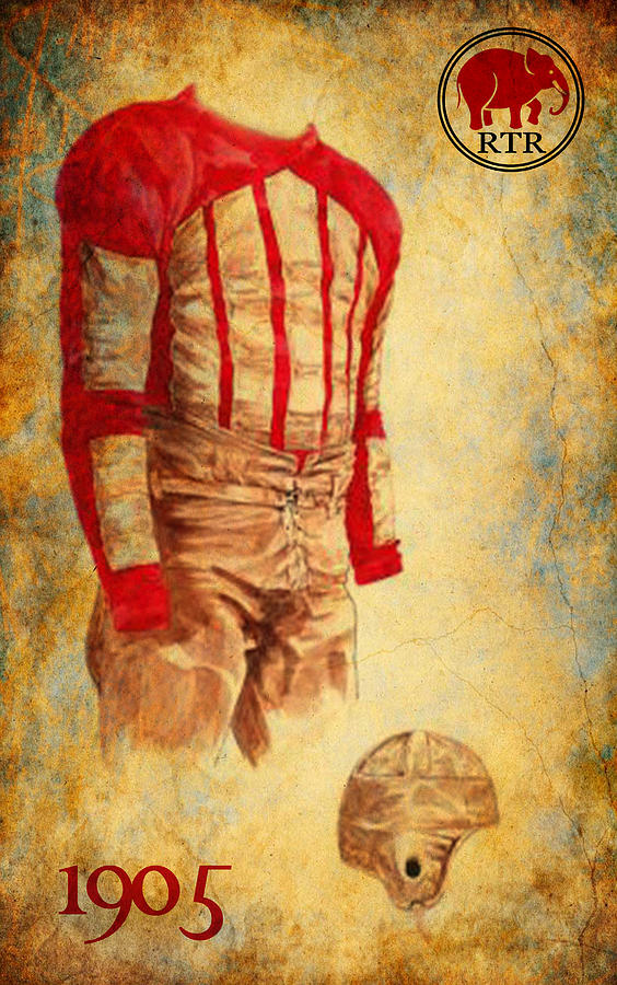 Vintage Bama Uniform 1905  Digital Art by Greg Sharpe