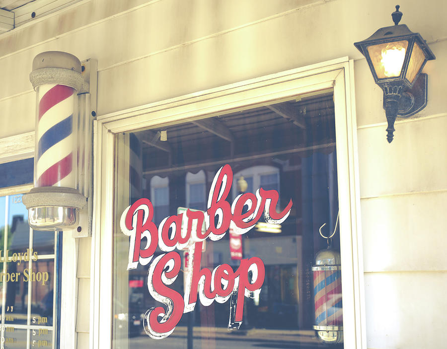 Vintage Barber Shop  Photograph by Dan Sproul