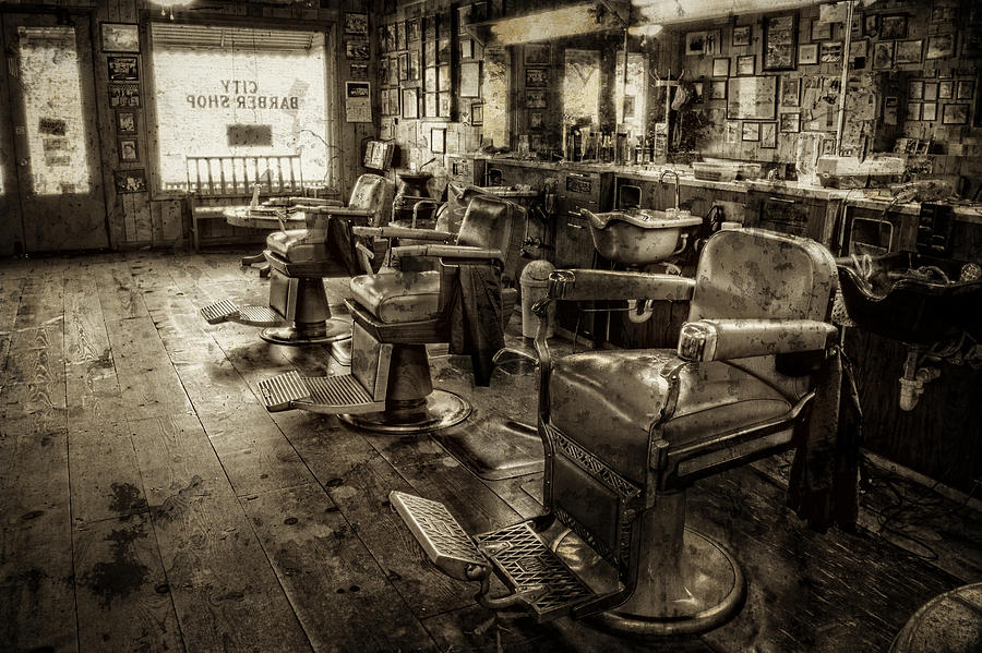  Vintage Barber Shop  Photograph by Greg and Chrystal Mimbs