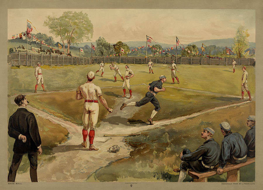 Vintage Baseball 1887 Photograph
