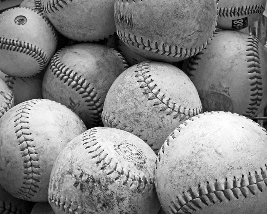 Vintage Baseballs Photograph by Brooke T Ryan