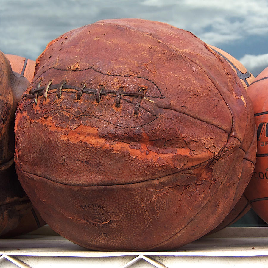 antique basketball
