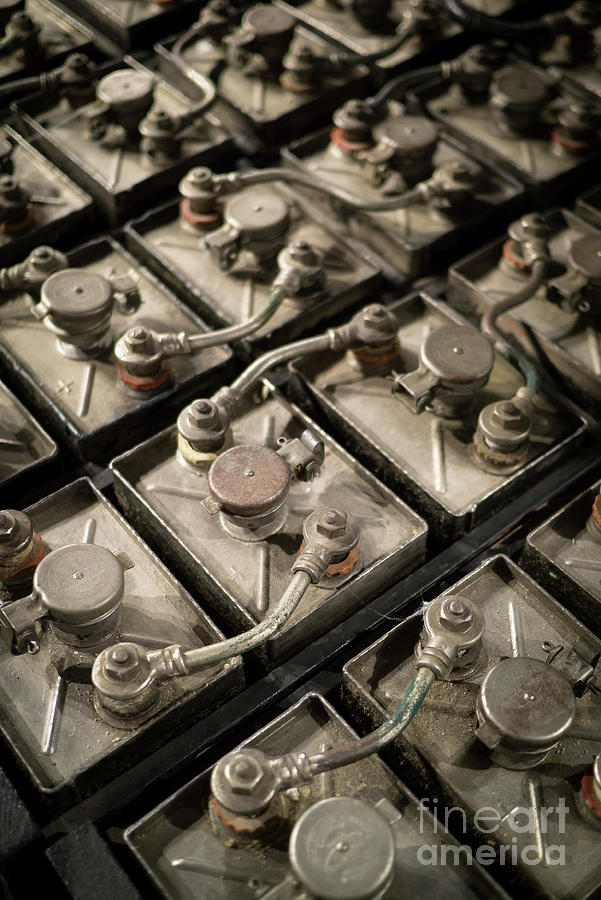 Vintage Battery Cells Photograph by Edward Fielding
